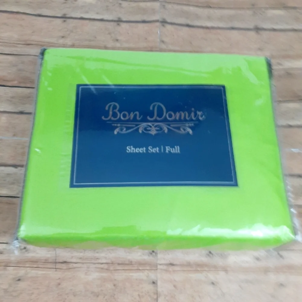 Bon Domir Green Full Sheet Set
